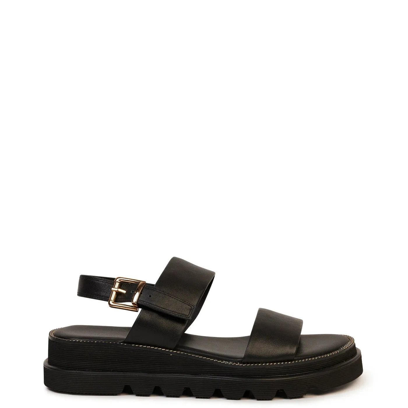 Portia Sandal | Black Calf
