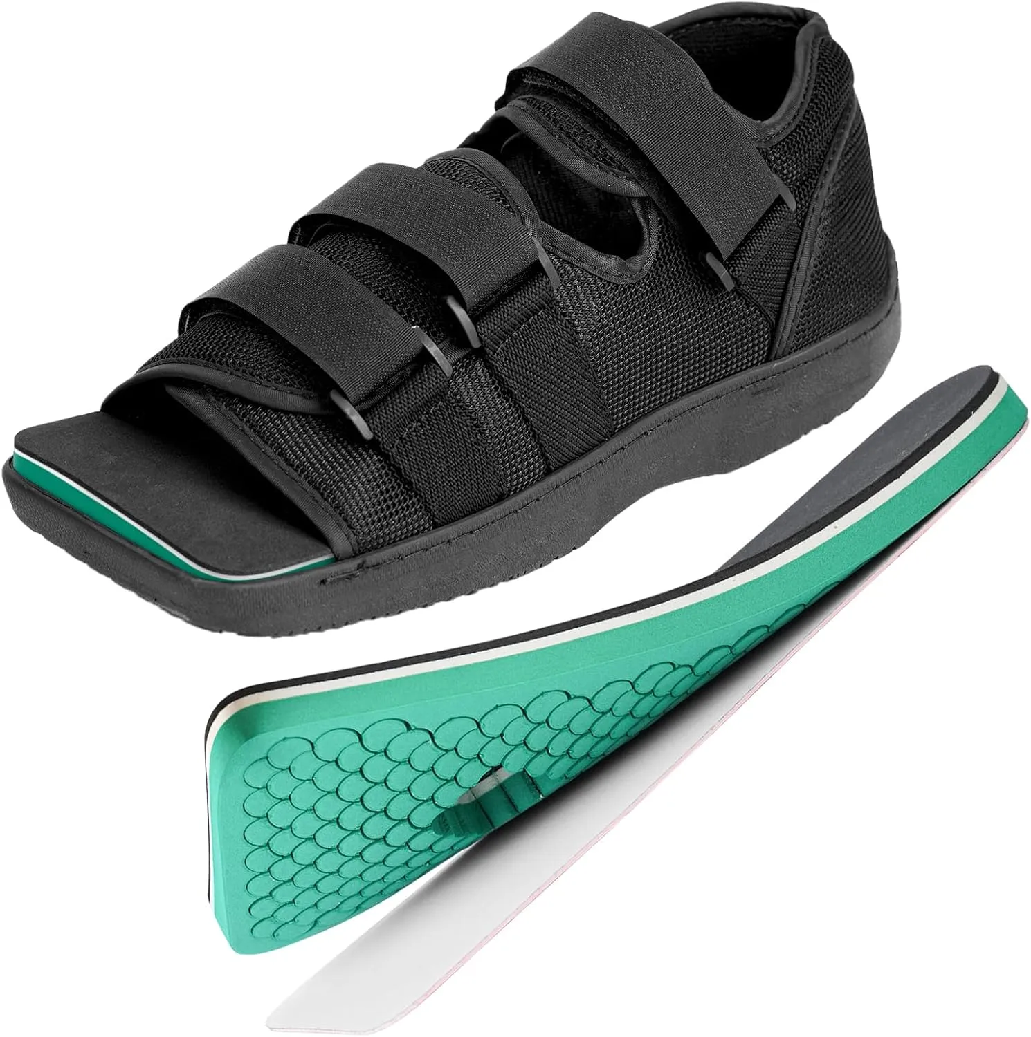 Post Op Shoe, Medical Post Op Recovery Shoe for Post Surgery or Operation Foot Support, Broken Foot or Toe, Fracture or Ulcer with Decompression Insole for Diabetic 1 PC, S, Male Size 6.5-8, Female Size 8-9.5