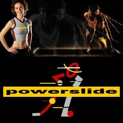 Powerslide Adjustable Slide Board : 6ft Slide Board Lateral Exercise Trainer (Medium Booties)
