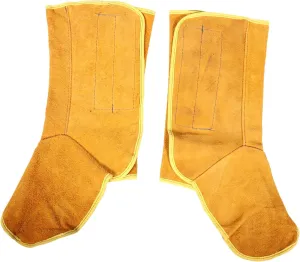 PRETYZOOM 1Pair Cowhide Welding Foot Covers Protective Shoe Covers for Welders Easy to Wear Heat for Welding Work