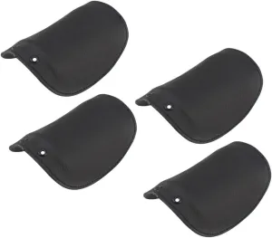 PRETYZOOM Toe Cap Shoes Covers 2 Pairs Insulation Shoes Protector Black Cowhide Easy to Install Cle