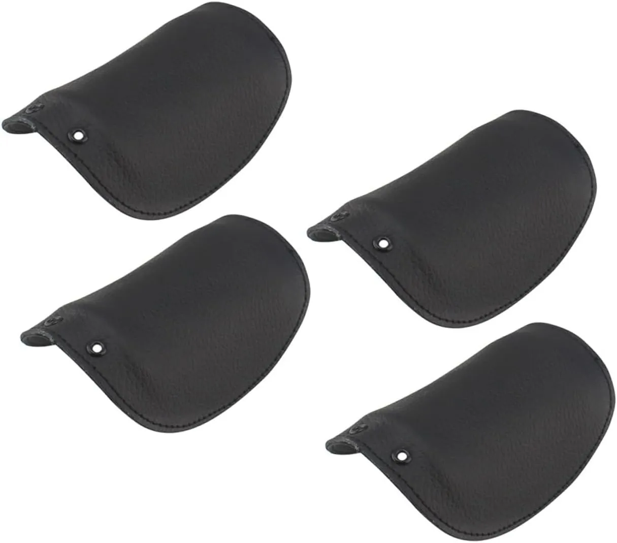 PRETYZOOM Toe Cap Shoes Covers 2 Pairs Insulation Shoes Protector Black Cowhide Easy to Install Cle