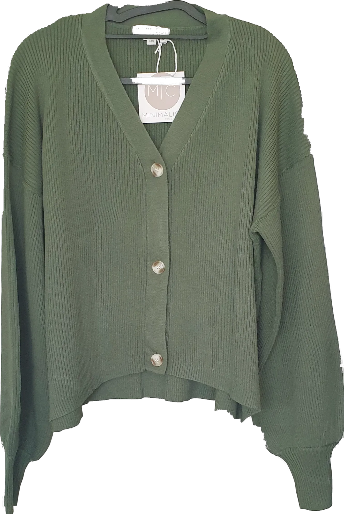 Priya Essential Ribbed Knit Cardi Minimalist Collective