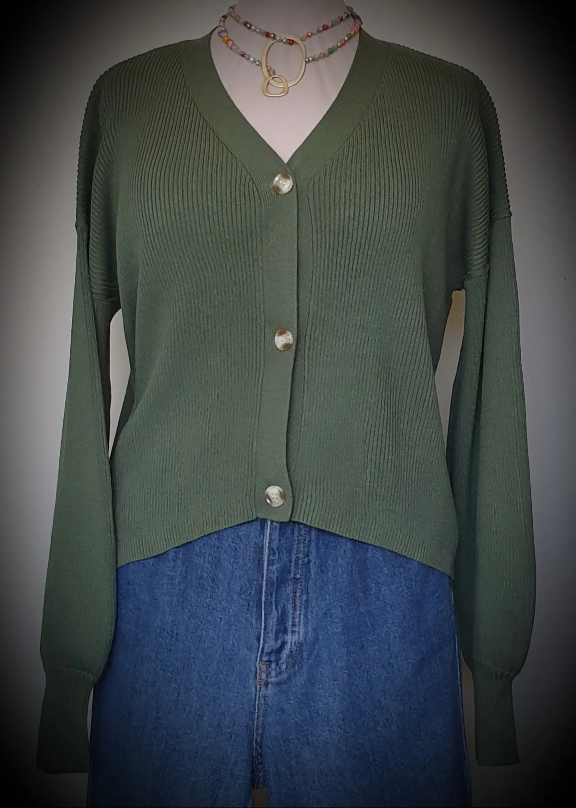 Priya Essential Ribbed Knit Cardi Minimalist Collective