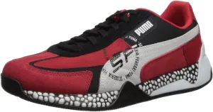 Puma Men's Scuderia Ferrari Speed Hybrid Sneaker, Rosso Corsa White Black, 7 M US