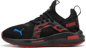 PUMA Softride Enzo Sneaker, Black-Red Fire, 6 US Unisex Big Kid
