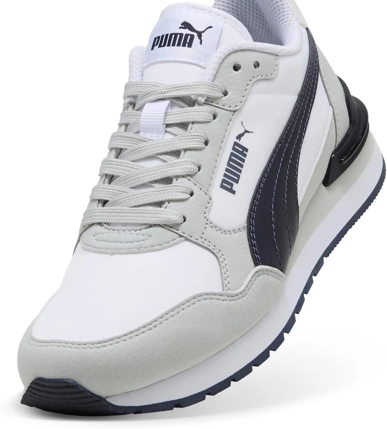 PUMA Unisex-Child Shoes ST Runner Sneaker, Dewdrop White-Turquoise Surf-Grape Mist, 5.5 US Big Kid