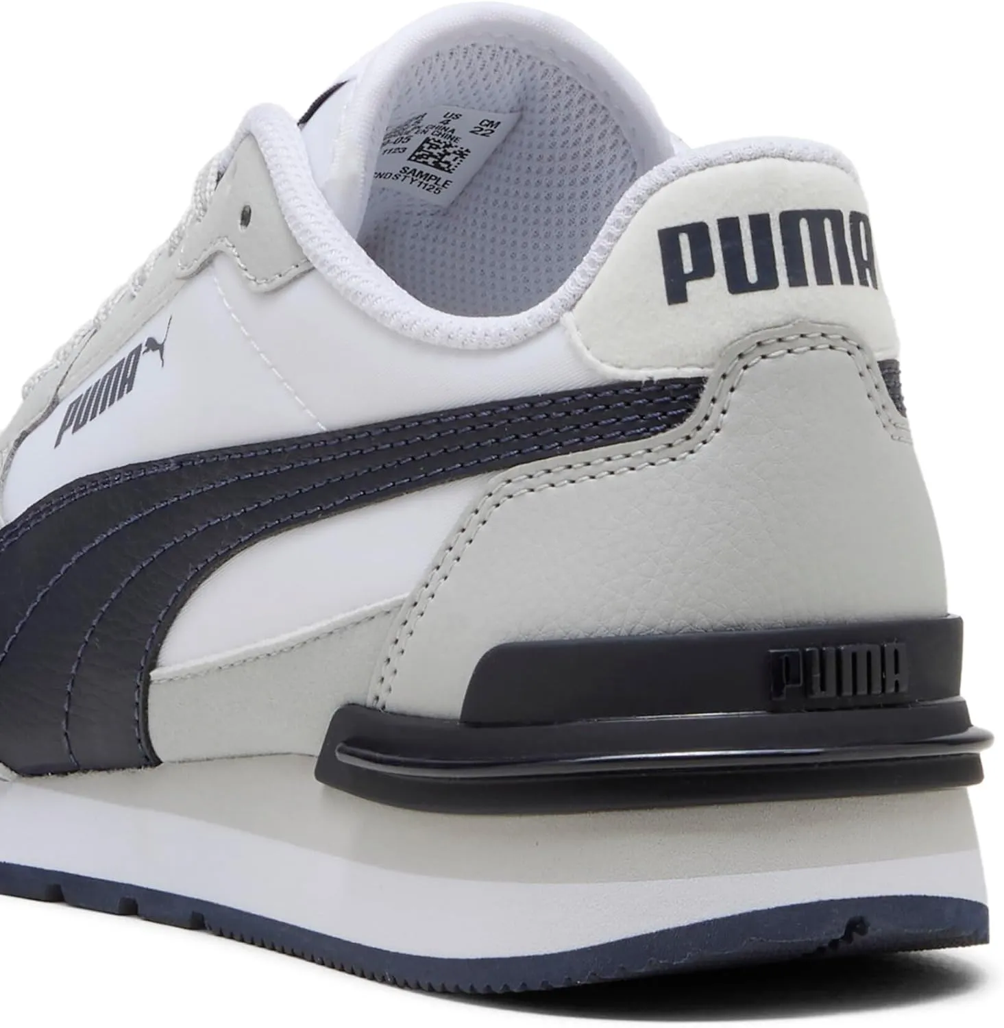 PUMA Unisex-Child Shoes ST Runner Sneaker, Dewdrop White-Turquoise Surf-Grape Mist, 5.5 US Big Kid