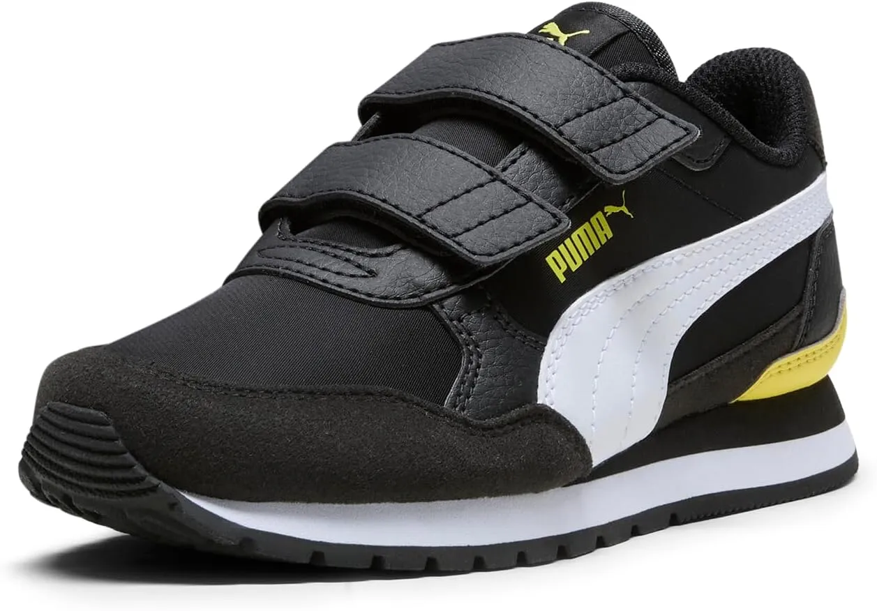 PUMA Unisex-Child St Runner Hook and Loop Sneaker