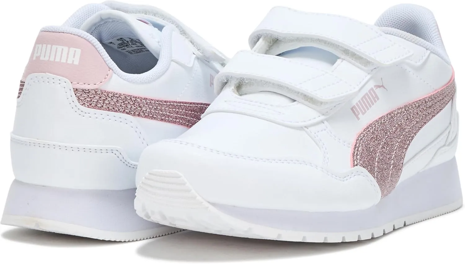 PUMA Unisex-Child St Runner Hook and Loop Sneaker