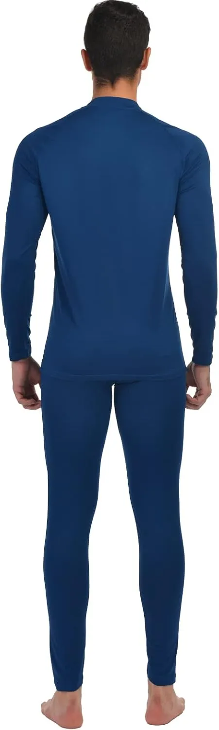 qualidyne Thermal Underwear for Men Long Johns Fleece Lined Winter Warm Base Layer Set Bottom Top for Cold Weather