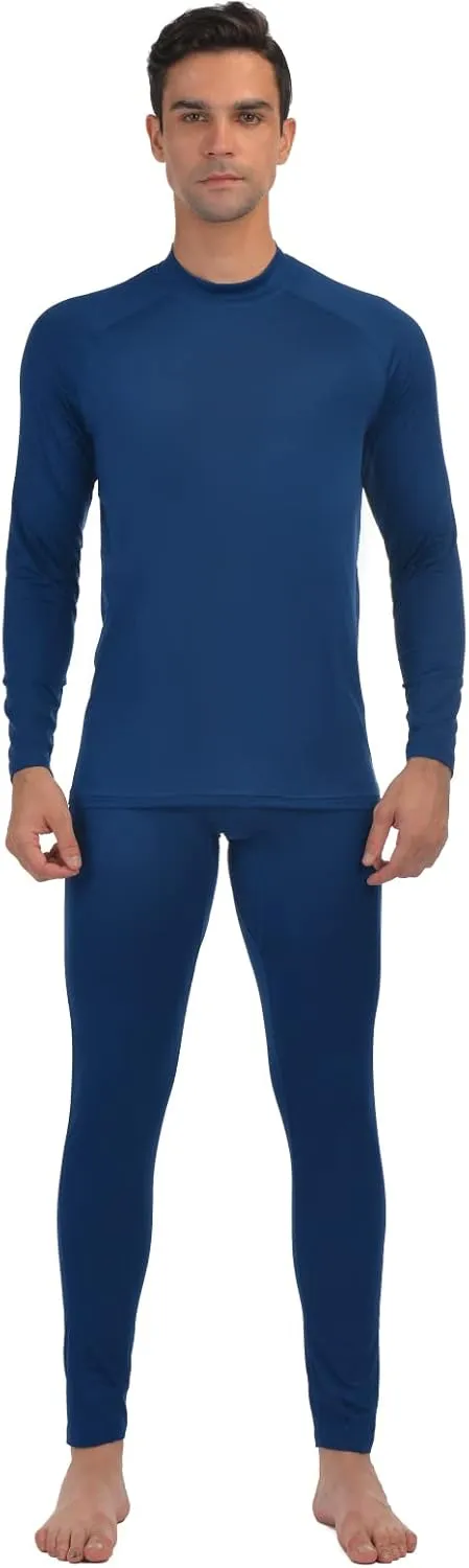 qualidyne Thermal Underwear for Men Long Johns Fleece Lined Winter Warm Base Layer Set Bottom Top for Cold Weather