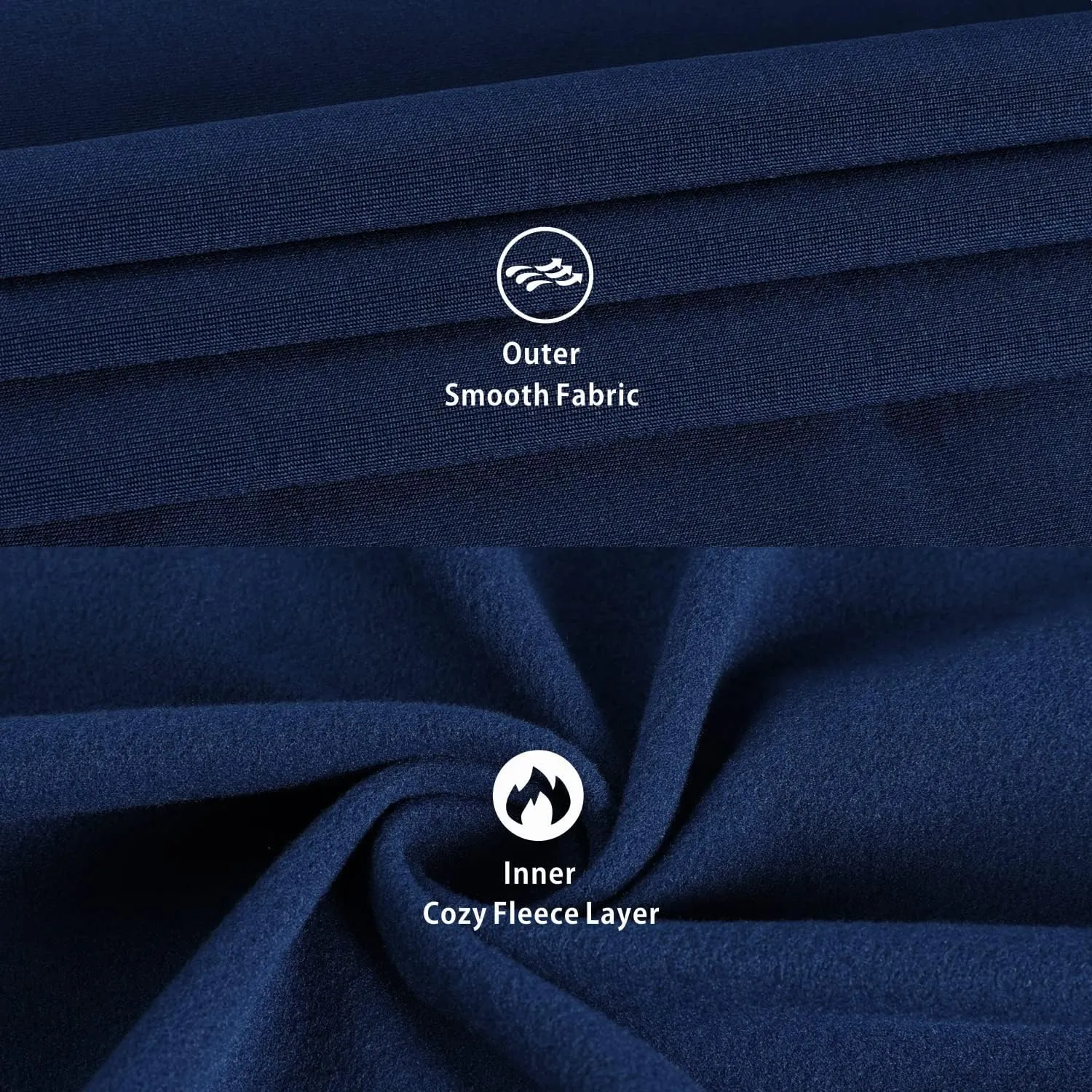 qualidyne Thermal Underwear for Men Long Johns Fleece Lined Winter Warm Base Layer Set Bottom Top for Cold Weather
