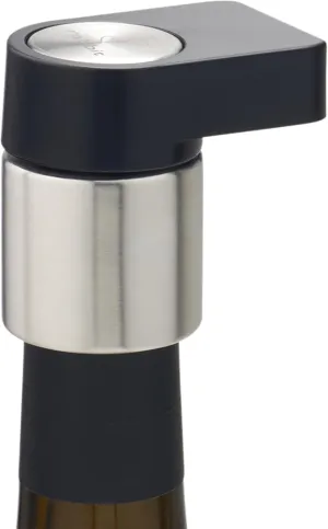 Rabbit Multifunctional Wine Bottle Stopper and Stand, Airtight Seal, Easy Crank Design, and Bottle Roll Prevention