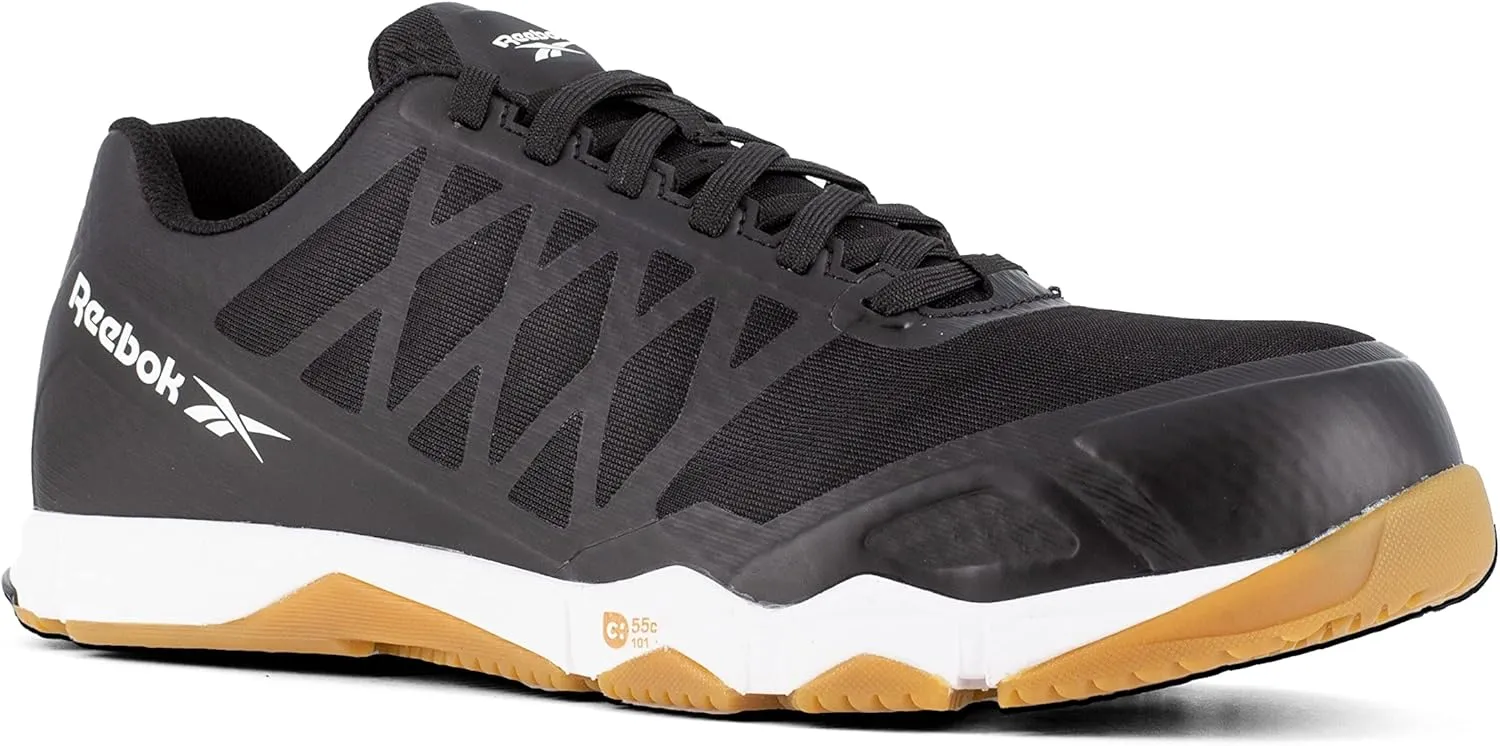 Reebok Men's Rb4450 Speed Tr Safety Toe Athletic Work Shoe Black