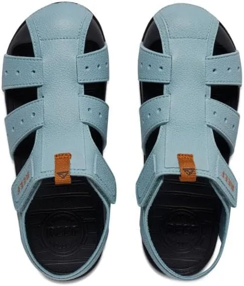 REEF Kids' Water Beachy Fisherman Sandal, Water Friendly, Adjustable Velcro Strap, Closed Toe