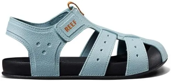 REEF Kids' Water Beachy Fisherman Sandal, Water Friendly, Adjustable Velcro Strap, Closed Toe