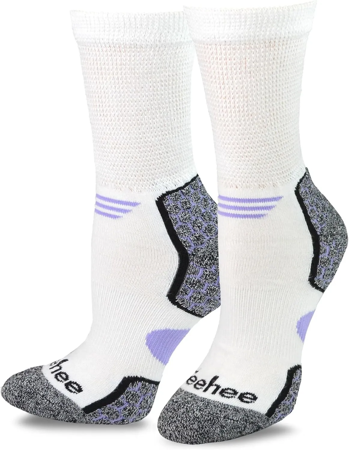 Relaxed Binding Lose Top Viscose Bamboo Diabetic Socks for Adult Women Men Multipairs Solid and Colorful