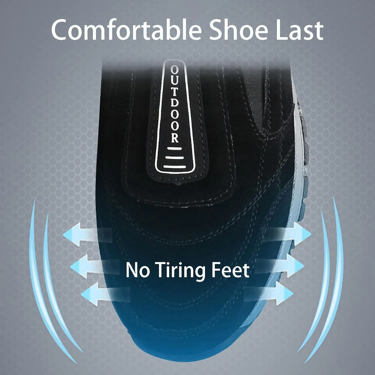 Relieffoot Walking Shoes for Men, Relieffoot Orthopedic Shoes for Men, Outdoor Hiking Shoes, Slip in Men Relaxed Fit Slip-Ons