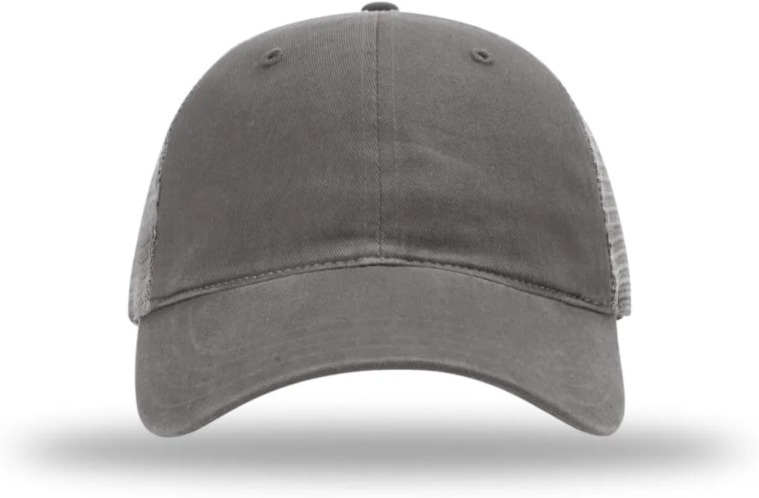 Richardson 111 Garment Washed Trucker Snapback Hat Bundle with THP Hat & Clothing Brush