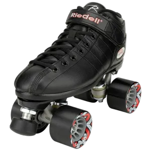 Riedell Skates - R3 Black Cayman - Roller Skate Set