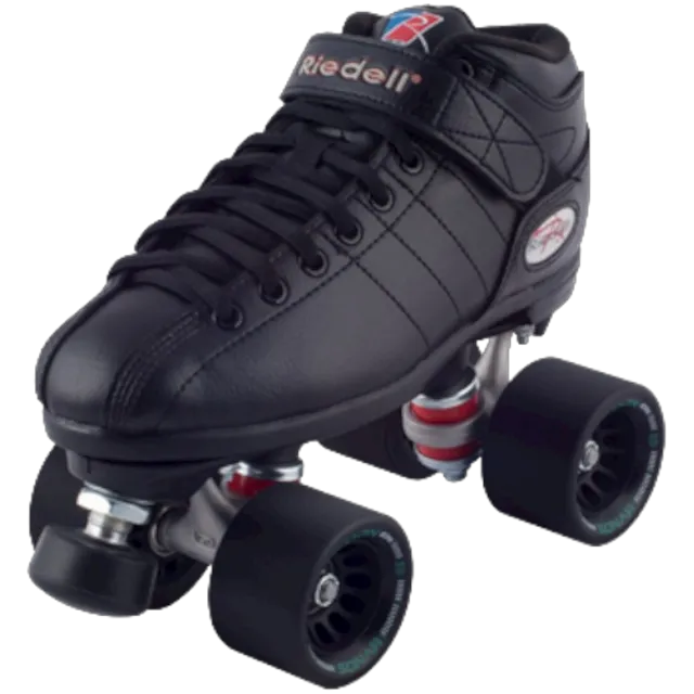 Riedell Skates - R3 Black Demon - Roller Skate Set