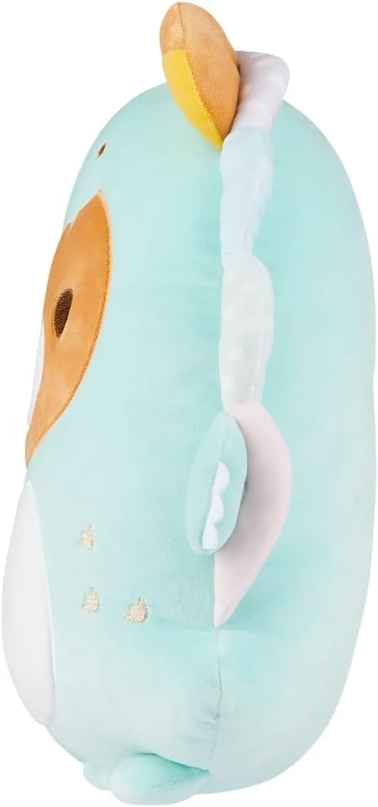 Rilakkuma San-X Original Plays with Dino Flat Mochi Series Plush - Pastel Green - 15-inch Plush