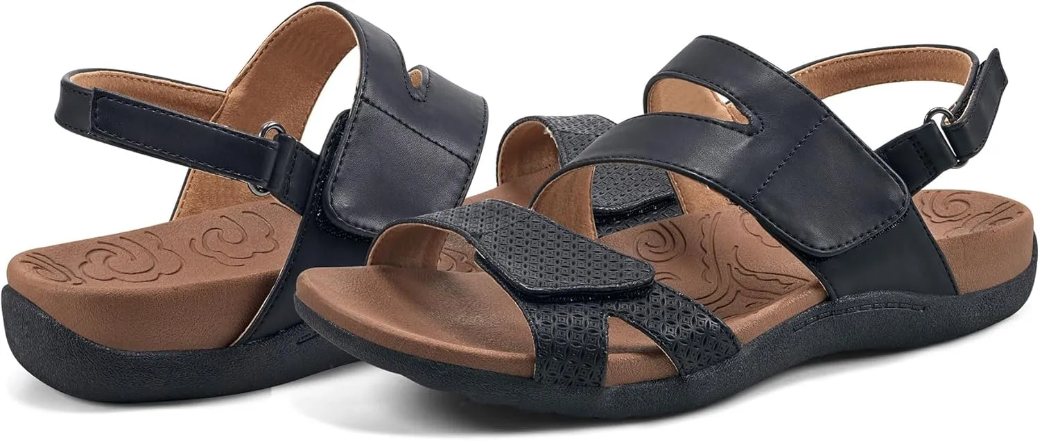 Rockport Women's Adjustable Strap Flat Sandal