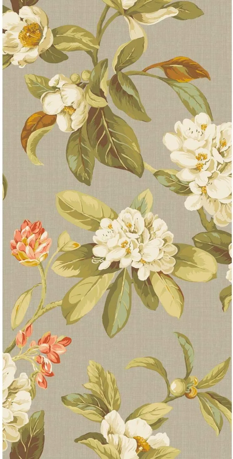 RoomMates Waverly RMK11883RL Live Artfully Peel and Stick Wallpaper (18 in x 18.86 ft) – Easy Application, No Sticky Residue – Taupe and Green