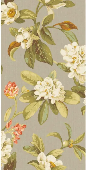 RoomMates Waverly RMK11883RL Live Artfully Peel and Stick Wallpaper (18 in x 18.86 ft) – Easy Application, No Sticky Residue – Taupe and Green