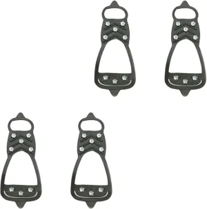 SAFIGLE 4Pcs Skid Shoe Covers for Outdoor Activities Durable Crampon Overshoes for Snowfield Climbing and Construction Non Slip Design for Winter