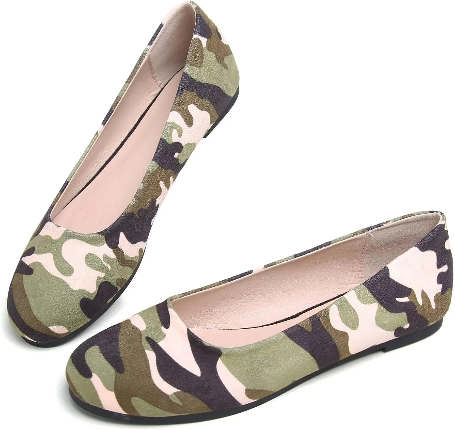 SAILING LU Pointy Toe Shoes Women Ballet Flats Comfort Solid Flat Shoes for Women Work Slip On Moccasins