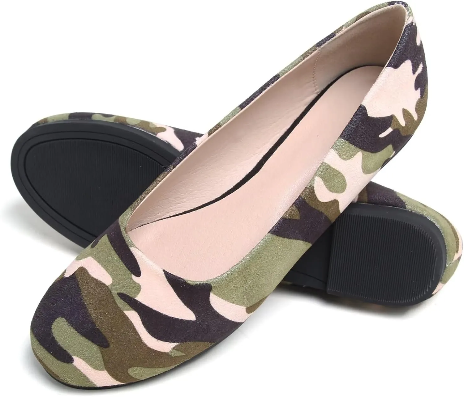 SAILING LU Pointy Toe Shoes Women Ballet Flats Comfort Solid Flat Shoes for Women Work Slip On Moccasins