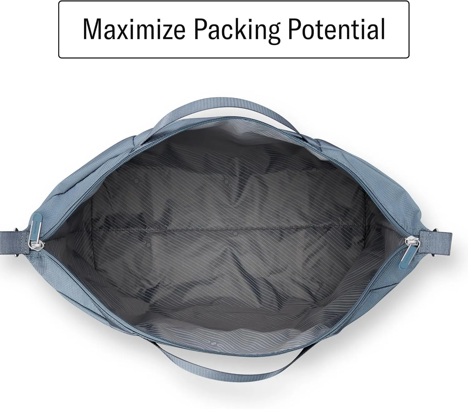 Samsonite UpLIFT 23" Lightweight Foldable Weekender Duffle Bag - Polyester Soft Duffle for Ultra Lightweight Travel - Elemental Blue