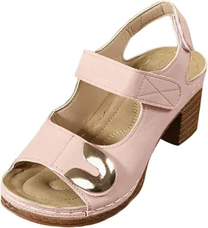Sandals for Women 2025 Dressy Summer Chunky Heels Sandals Comfortable Orthopedic Walking Platform Sandal Casual Open Toe Slip-On Wedge Heel Dressy Ankle Strap Shoes with Arch Support