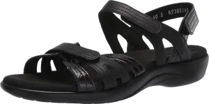 SAS Pier Leather Sandals for Women – Genuine Leather Upper – Padded Insole – Adjustable Hook-and-Loop Closure