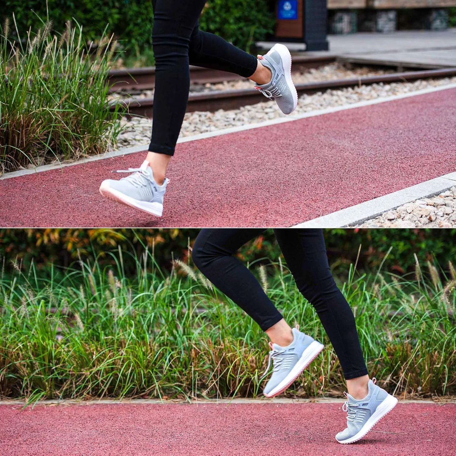 SDolphin Running Shoes Women Sneakers - Comfortable Memory Foam Lightweight Walking Tennis Workout Athletic Shoes