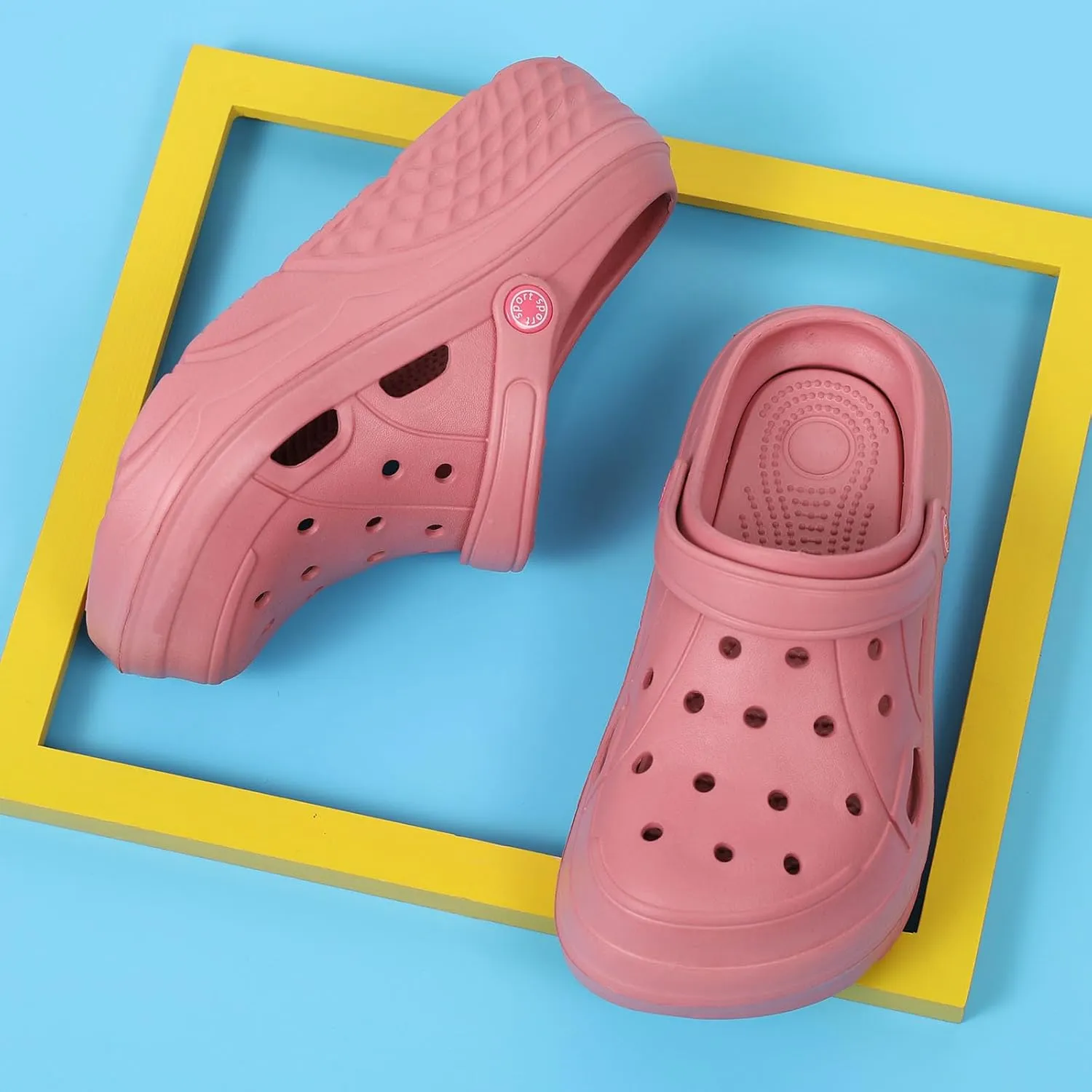 SECHRITE Womens Platform Clogs Garden Shoes Waterproof Beach Pool Sandals Summer Mules Home Slippers - Butterfly Series