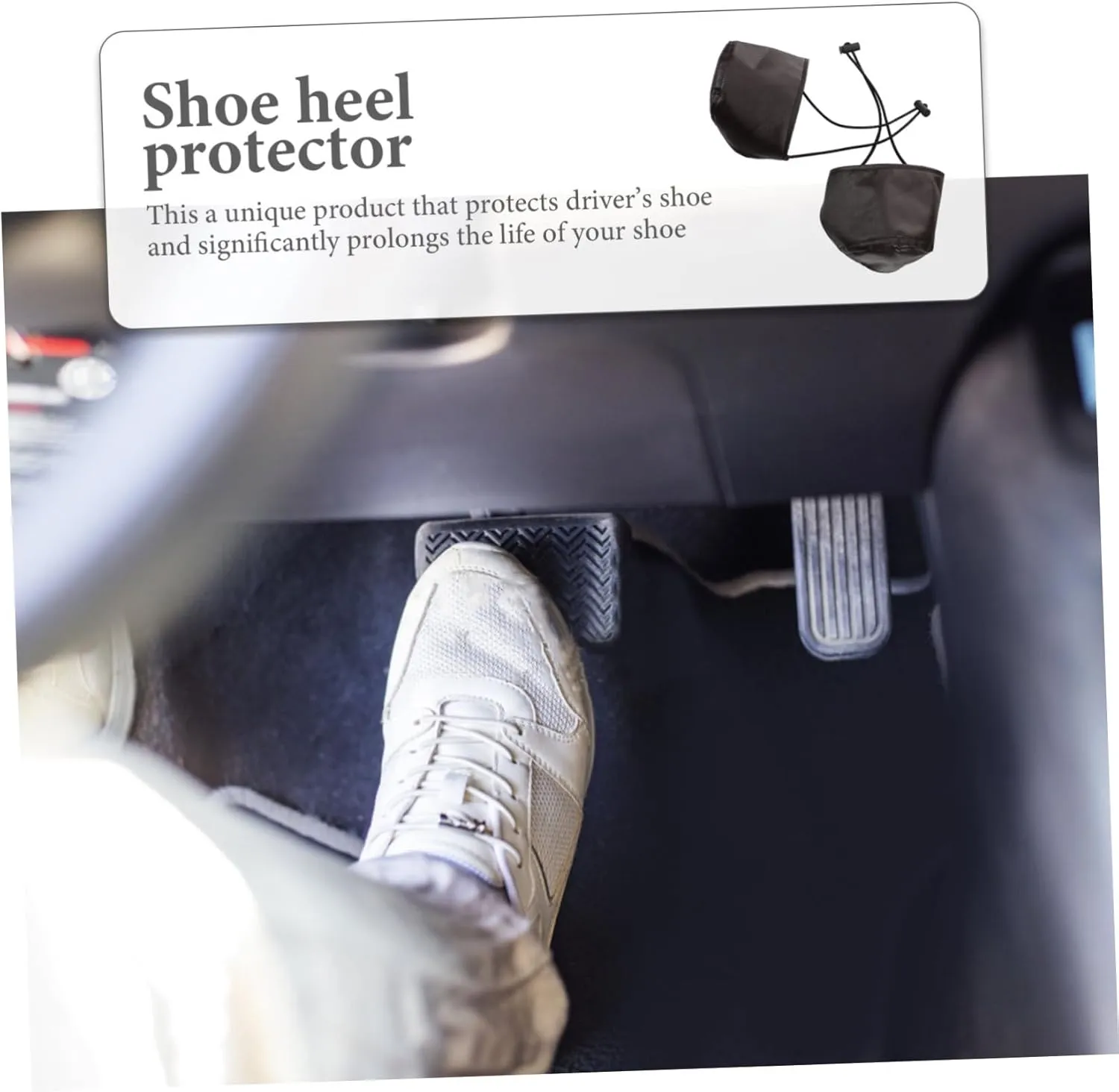 Sets Shoe Heel Protectors Heel Covers for Women Men Car Driving Guards Slip Grips Easy to Put Remove Covers Pcs