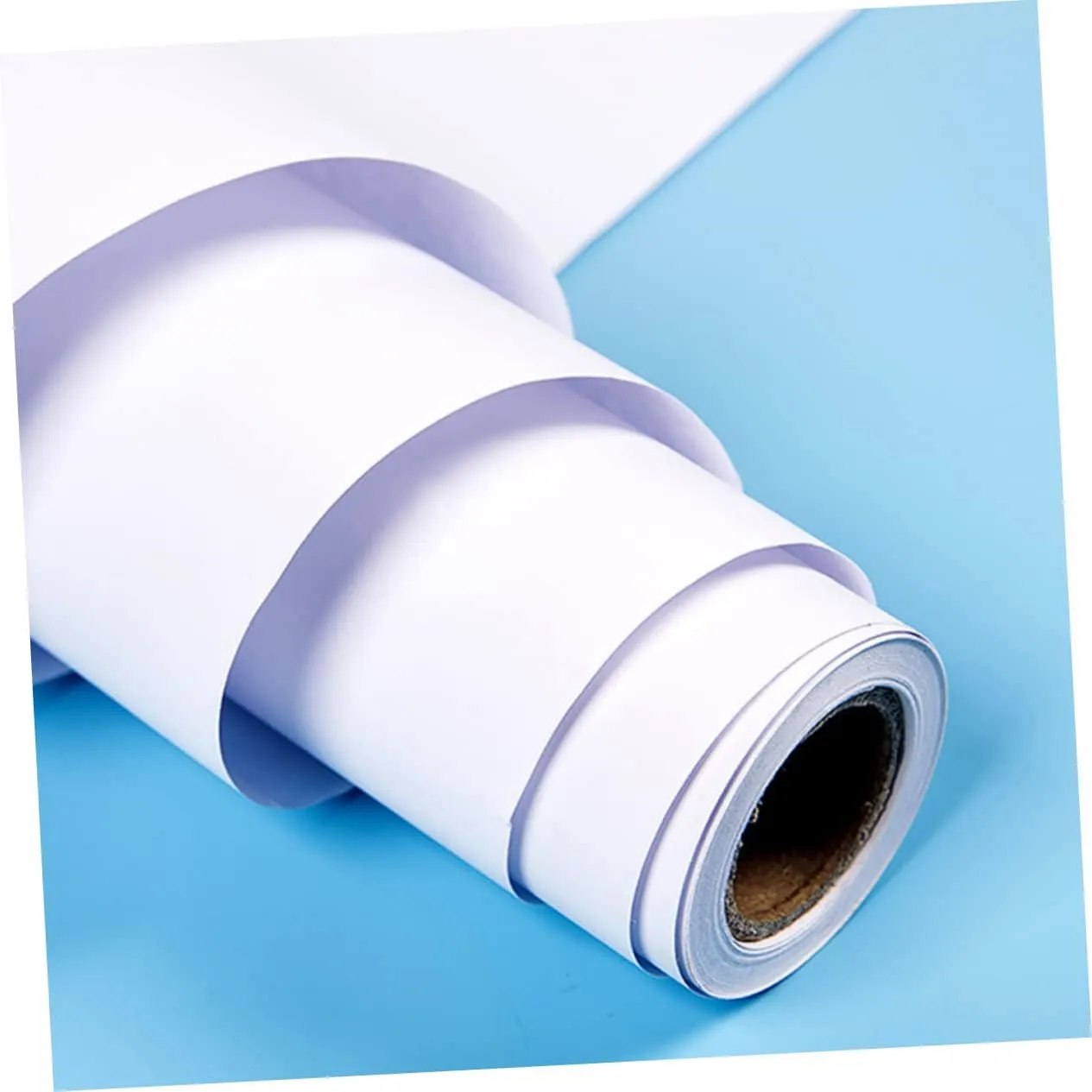 SEWACC 25m White Sketch Paper Roll for Boy Girl Blank Drawing Paper for Art Projects Craft Activities and Watercolor Painting Safe Recycled Easy to Use