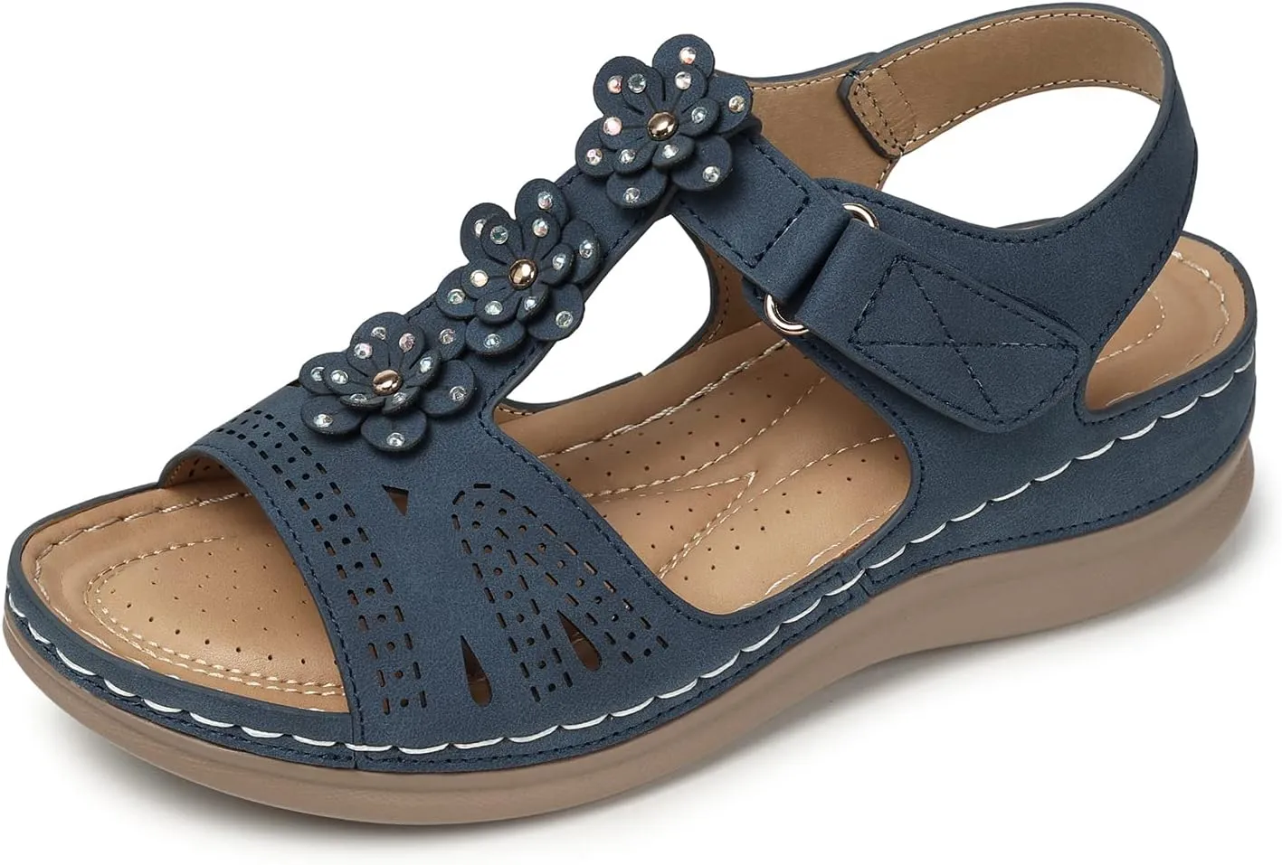 SHIBEVER Wedge Sandals for Women Dressy: Women Comfortable Summer Platform Casual Dress Sandal