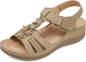 SHIBEVER Wedge Sandals for Women Dressy: Women Comfortable Summer Platform Casual Dress Sandal