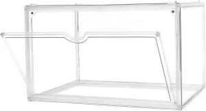 Shoe Boxes Clear Plastic Stackable Acrylic Sneaker Shoe Display Case Transparent Display Case Clear Storage Bins With Lids Acrylic Boxes for Display Shoe Organizer Containers