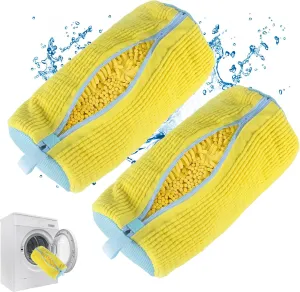 Shoe Washing Machine Bag, Sneaker Cleaning Laundry Shoe Bag for Washer Dryer 2PCS