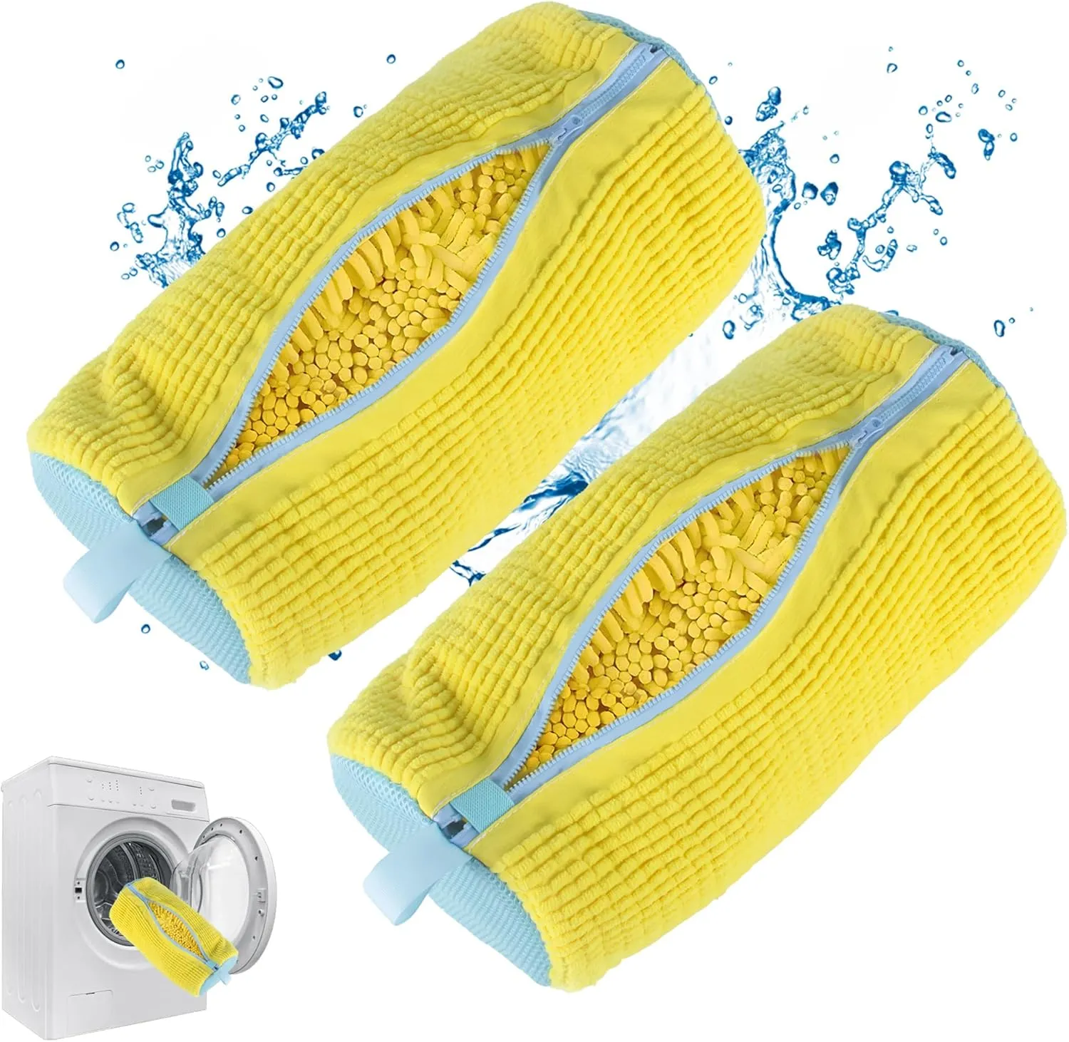 Shoe Washing Machine Bag, Sneaker Cleaning Laundry Shoe Bag for Washer Dryer 2PCS