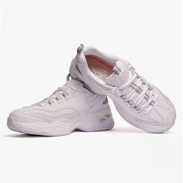 Skechers 149492/WGY D'LITES 4.0-FRESH DIVA Womens Trainers White/Grey