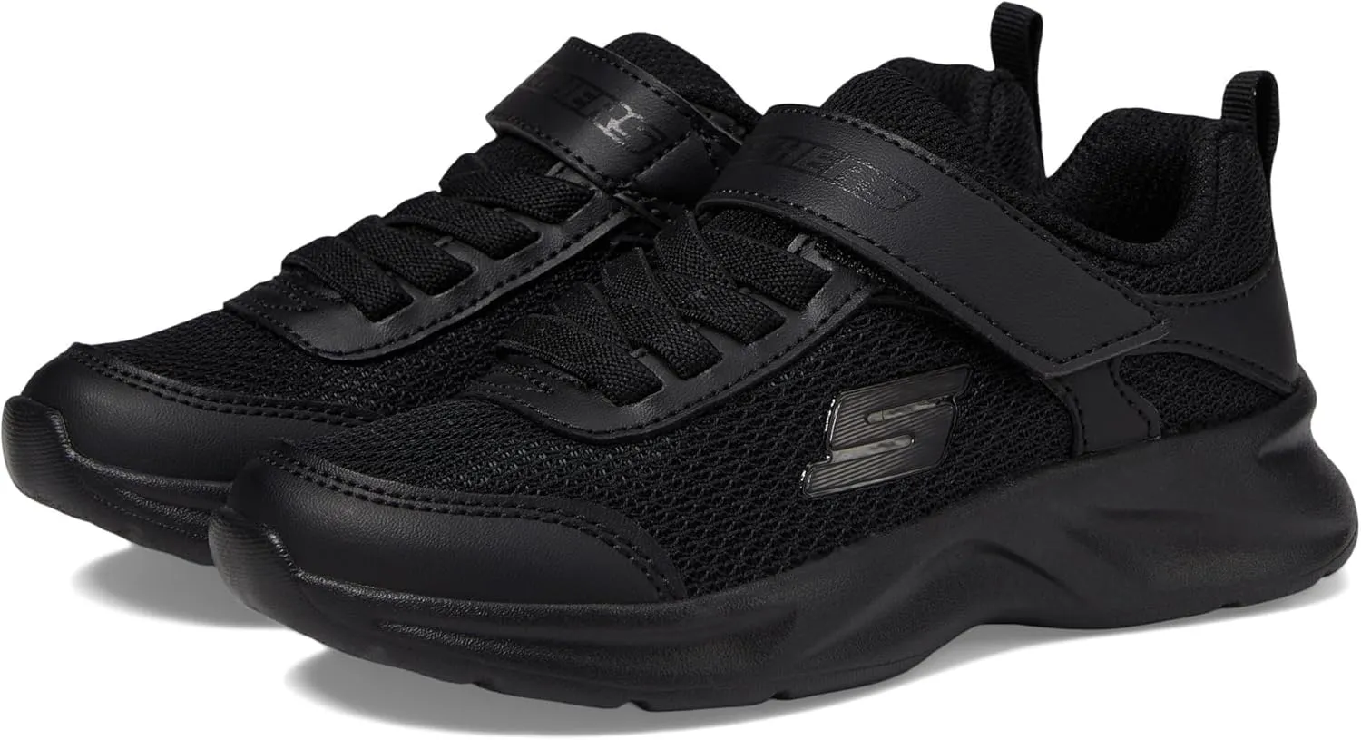 Skechers Children Dynamatic Sneaker - Navy, Low Top, for Sports, Unisex, Model 405110L, Sized 11.5, 12.5, 13.5