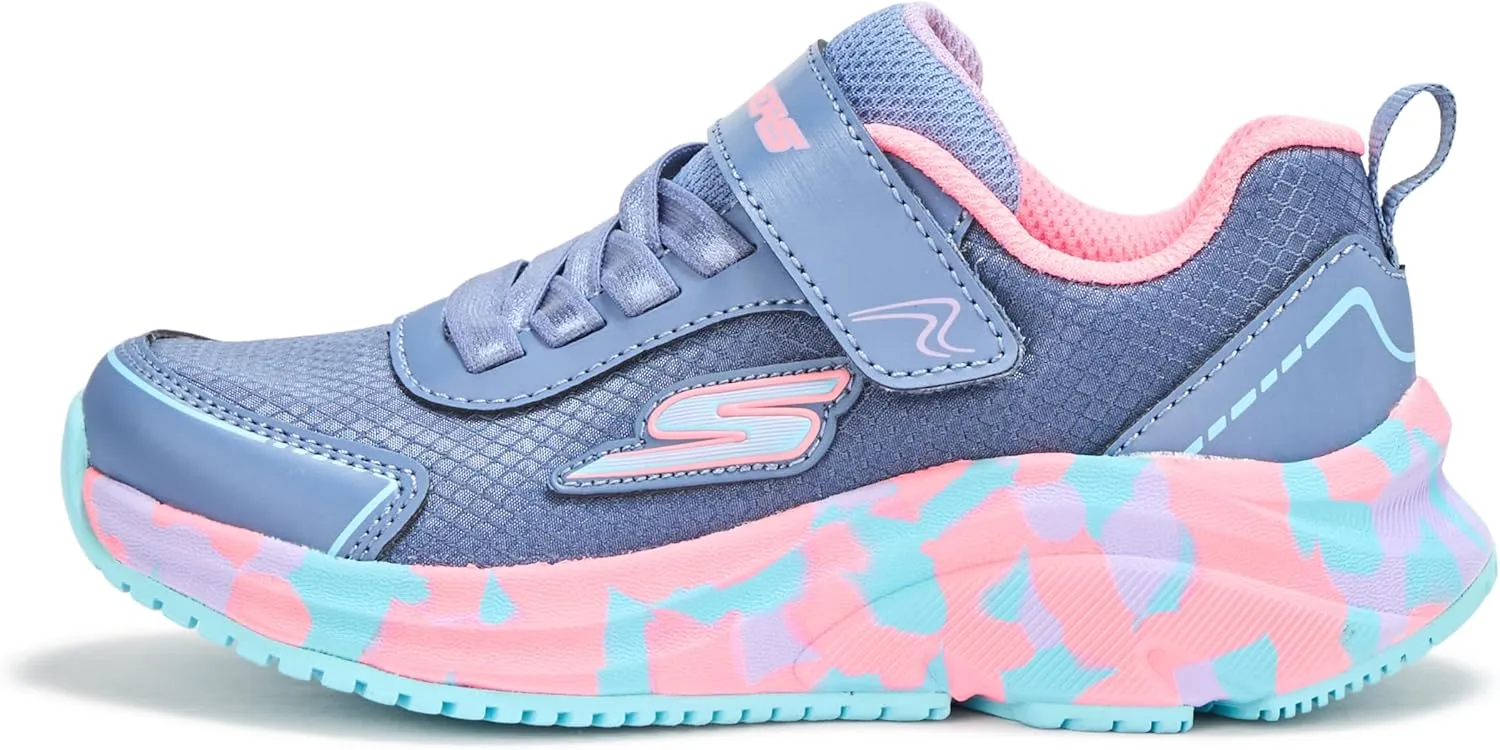 SKECHERS Girl's Elite Sport Tempo-Speed Seeker Sneaker