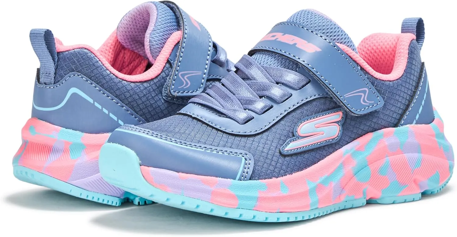 SKECHERS Girl's Elite Sport Tempo-Speed Seeker Sneaker