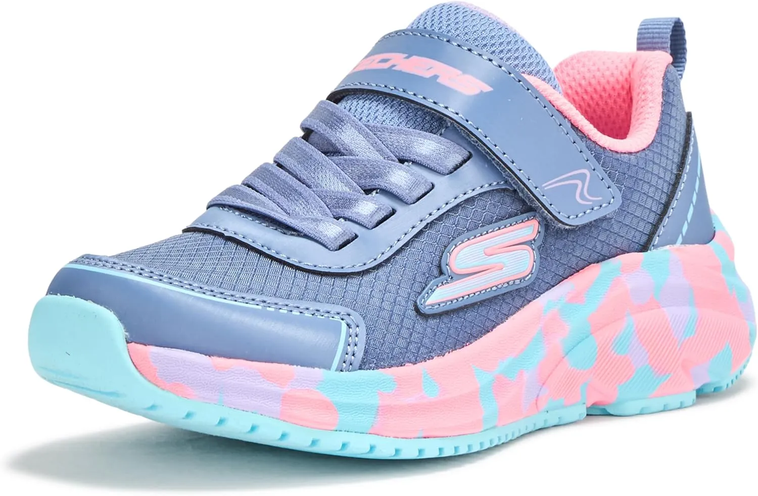 SKECHERS Girl's Elite Sport Tempo-Speed Seeker Sneaker